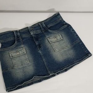 Guess denim stretch mini skirt